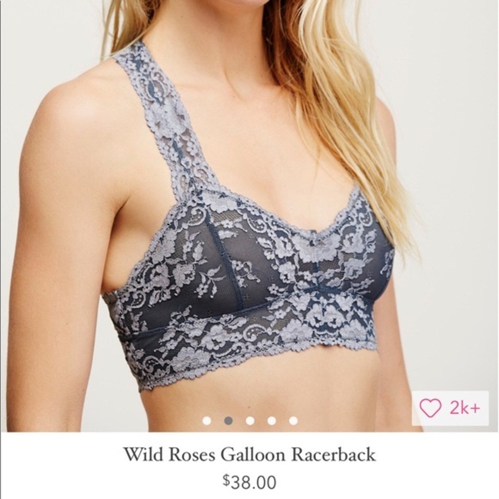 Free People Wild Roses large racerback bralette